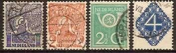Nederland NVPH nr 110/3 gestempeld Div. voorstellingen 1923, Ophalen of Verzenden, T/m 1940, Gestempeld