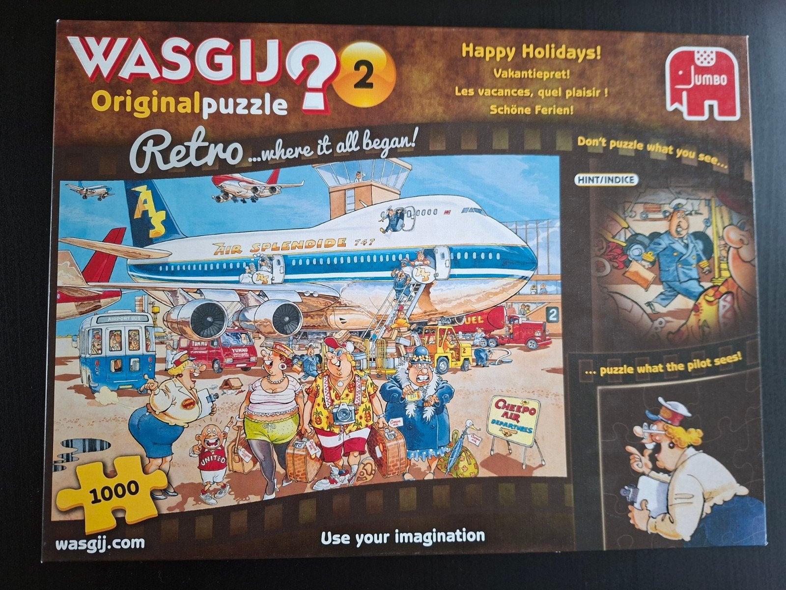 Wasgij original 2: Happy Holidays! Legpuzzel 1000 stukjes, Ophalen of Verzenden, 500 t/m 1500 stukjes, Zo goed als nieuw, Legpuzzel