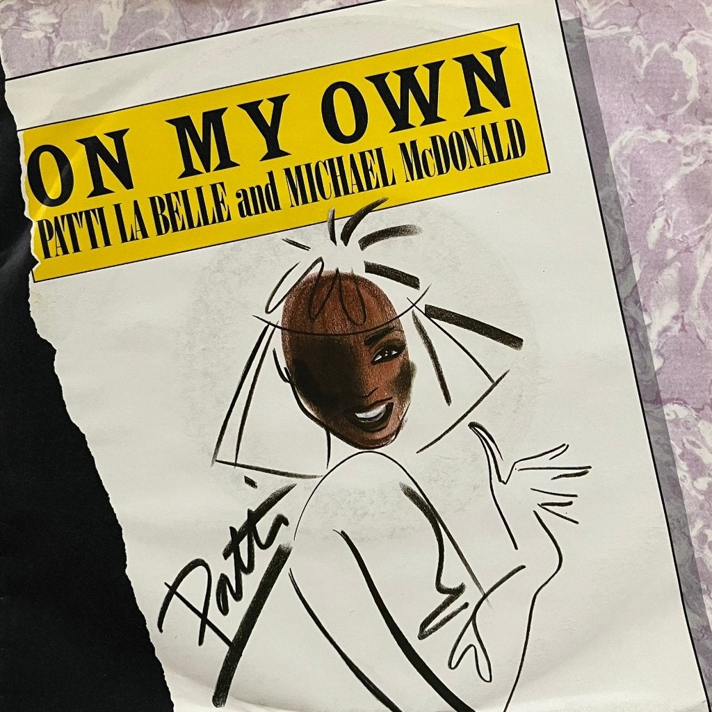 Patti LaBelle & Michael McDonald - On my own, Gebruikt, 7 inch, Ophalen of Verzenden, Beschermende buitenhoes