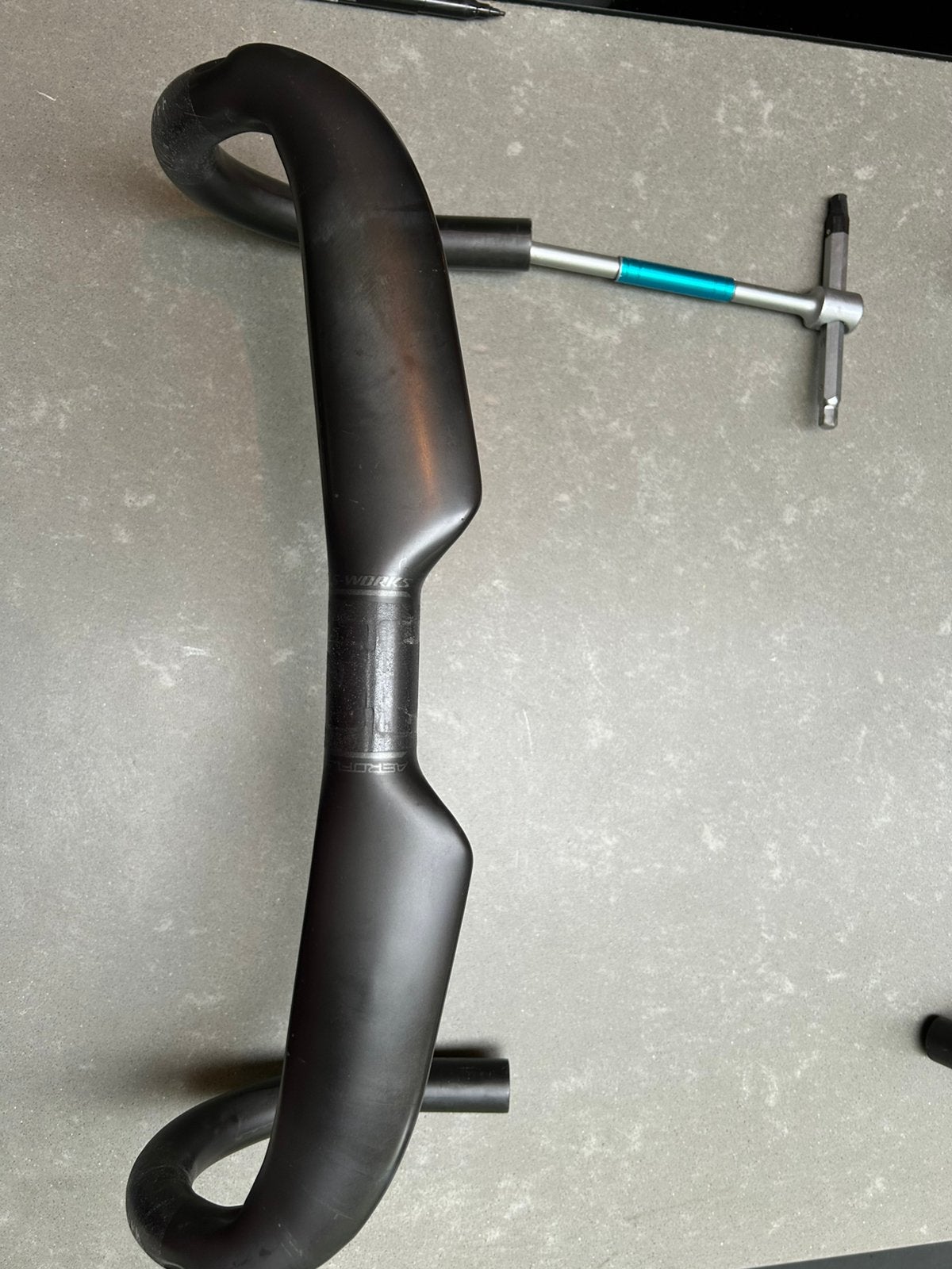 Specialized carbon sturen Aerofly Shallow Bend, Fietsen en Brommers, Fietsonderdelen, Gebruikt, Stuur, Carbon, Gravelbike, Racefiets