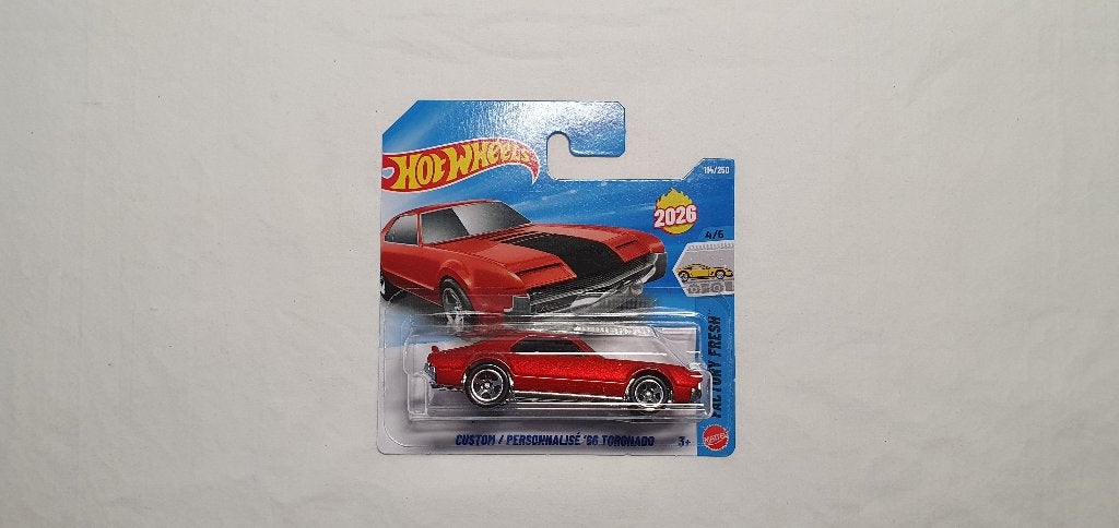 Hot Wheels Custom '66 Toronado rood, Ophalen of Verzenden, Nieuw, Auto