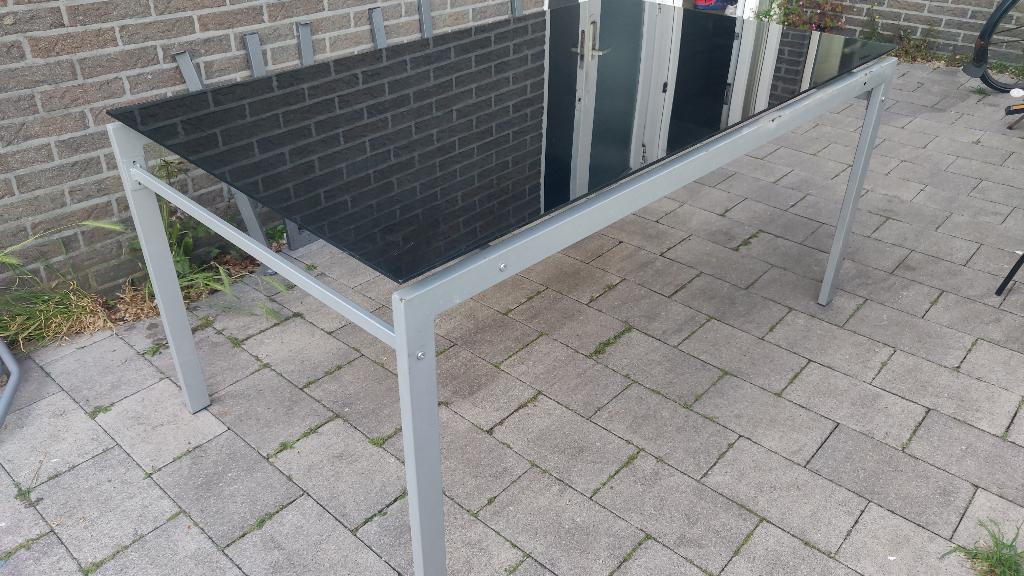 Table (tempered glass), Ophalen, Gebruikt, 50 tot 100 cm, Glas