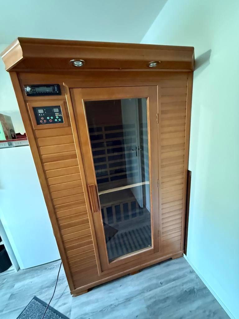 Infrarood Sauna 2 persoons, Ophalen, Gebruikt, Infrarood, Complete sauna
