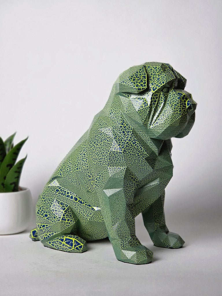Geometrische Shar Pei Sculptuur XL – Moderne Kunst, Ophalen of Verzenden, Beeld, 20 - 50 cm