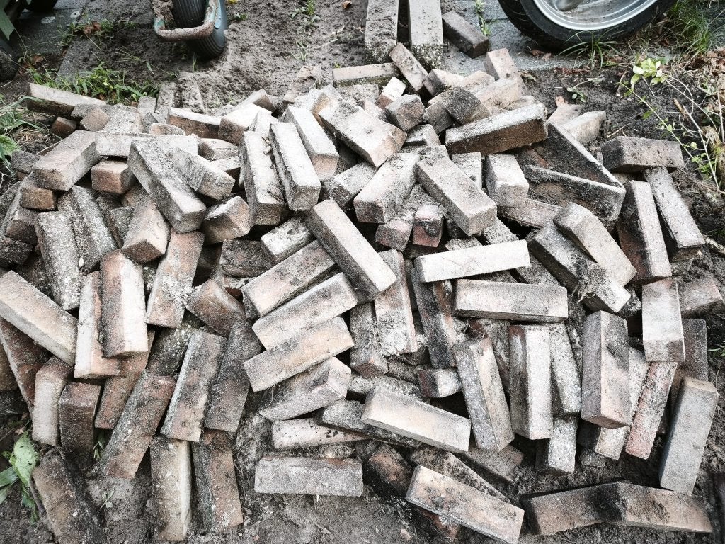 Tuin bestrating GRATIS, Ophalen, Gebruikt, Klinkers, 5 tot 10 m²