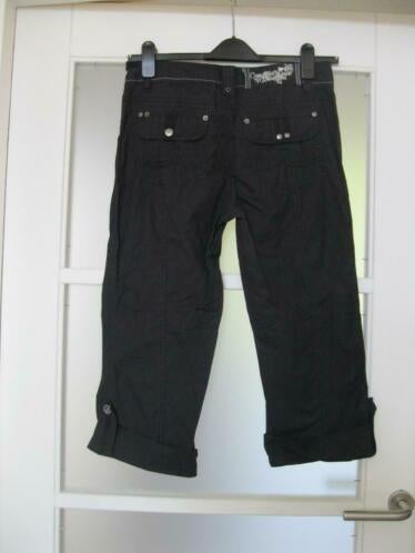 Miss Etam zwarte 7/8 broek maat 36 nieuwprijs 69,90, Verzenden, Zwart, Nieuw, Maat 36 (S)