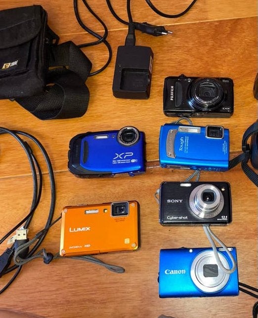 Partij digitale camera’s voor onderdelen of reparatie, Ophalen of Verzenden, Niet werkend, Compactcamera, Overige Merken