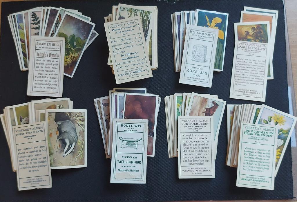 Collectie met 270 losse Verkade plaatjes uit diverse albums, Ophalen of Verzenden, Gelezen, Jac. P. Thijsse