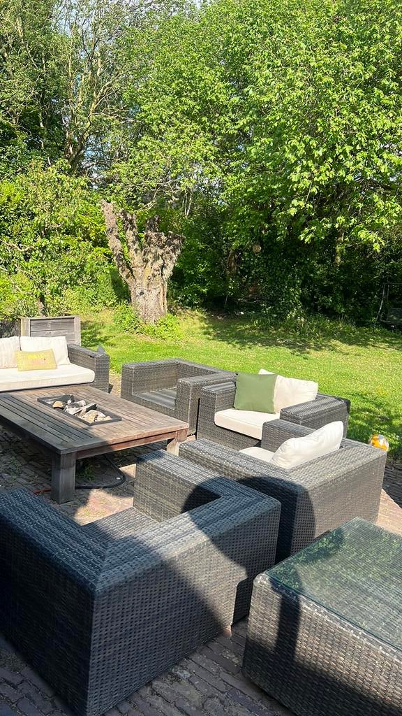 7-delige wicker tuinset hoogwaardige kwaliteit, Ophalen, Gebruikt, Meer dan 8 zitplaatsen, Loungeset