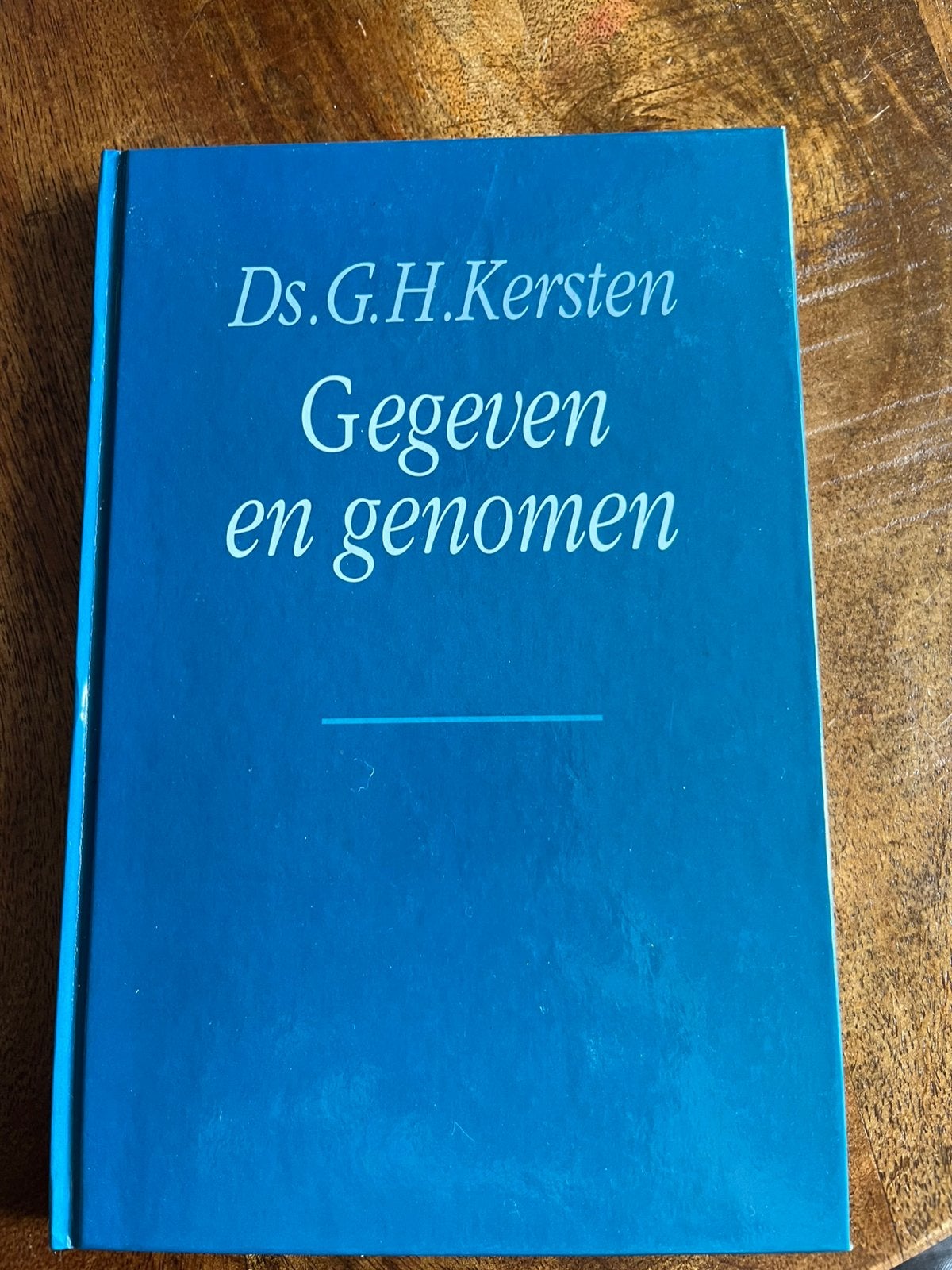 Ds. G.H. Kersten - Gegeven en genomen, Ophalen of Verzenden, Zo goed als nieuw