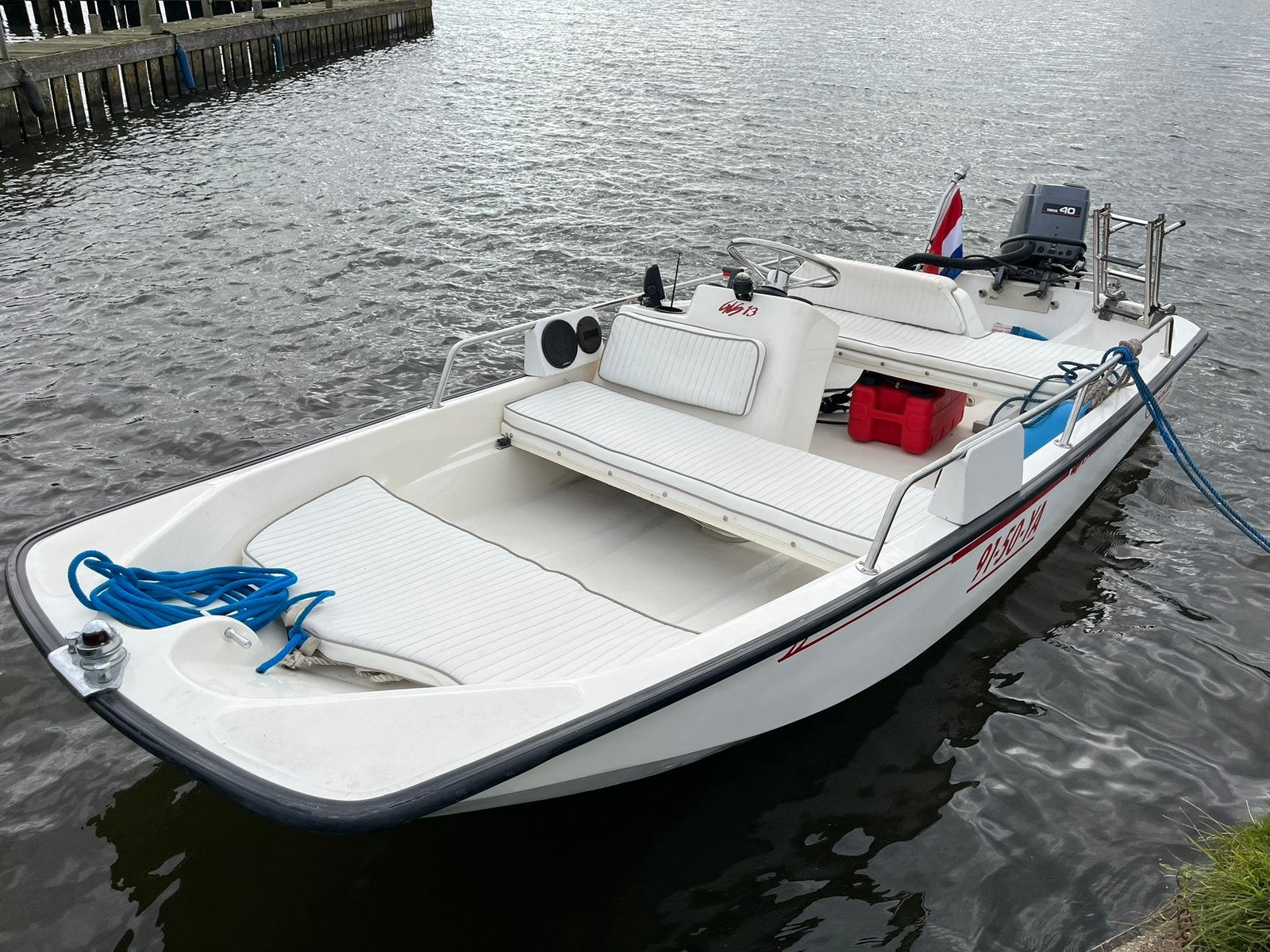 Te koop onze mooie Boston Whaler 13 GLS, Watersport en Boten, Vis- en Consoleboten, Ophalen, Overige merken, Gebruikt, 5 m
