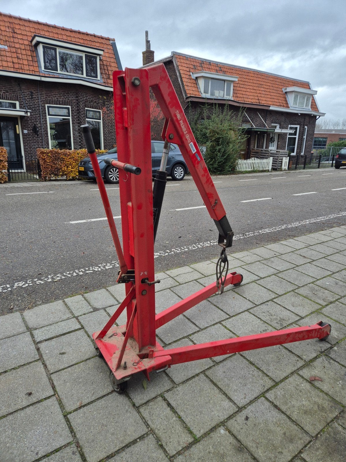 Motorlift 750 kilo, Ophalen