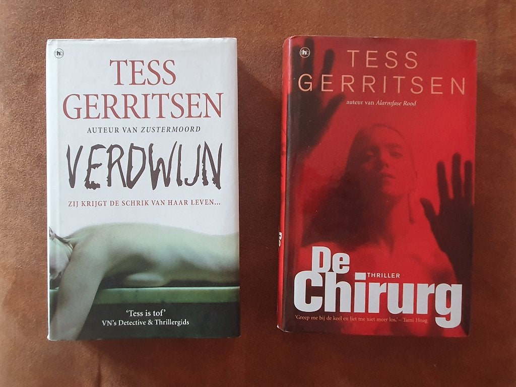 Verdwijn en De Chirurg (thriller), Gelezen, Tess Gerritsen, Ophalen of Verzenden, Amerika