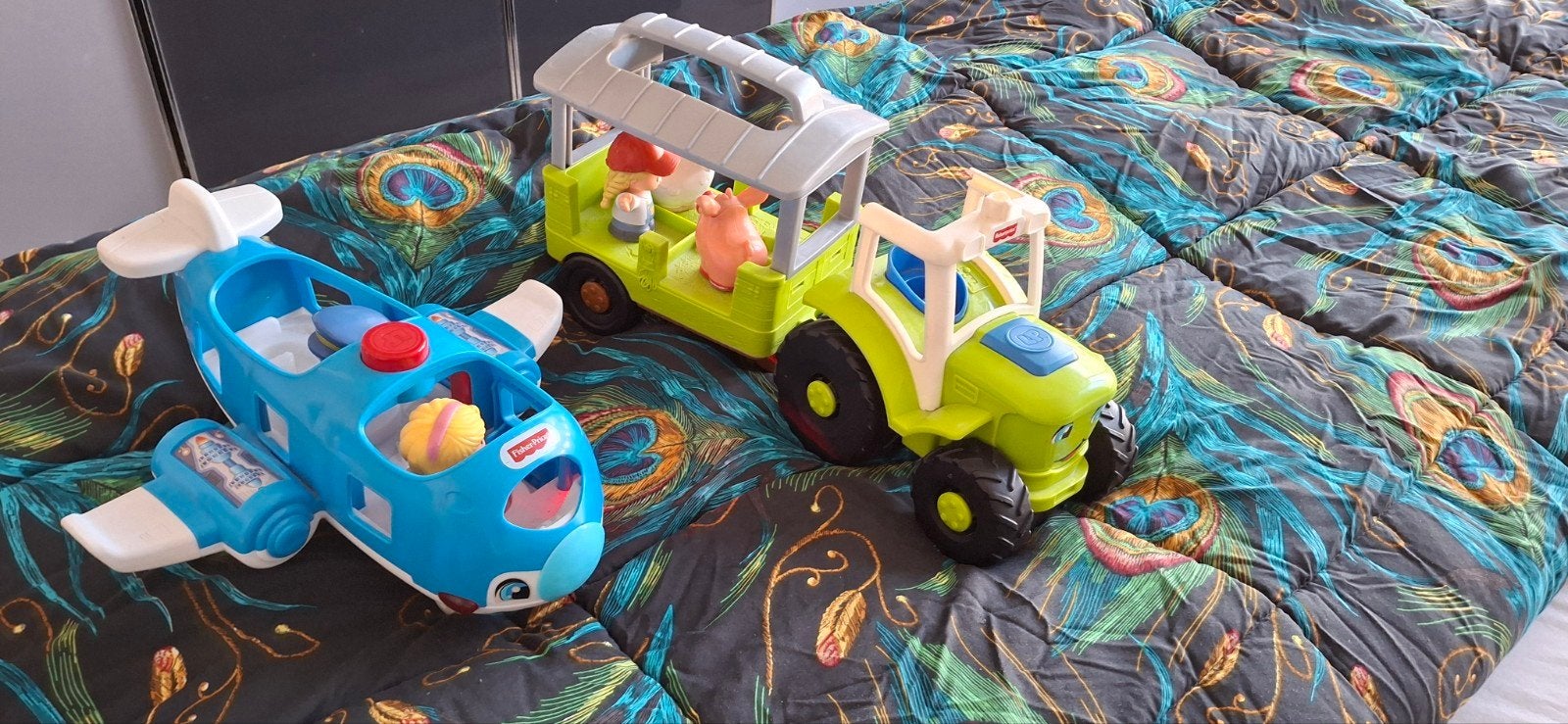 Fisher-Price Little People Vliegtuig en Tractor Set, Kinderen en Baby's, Ophalen of Verzenden