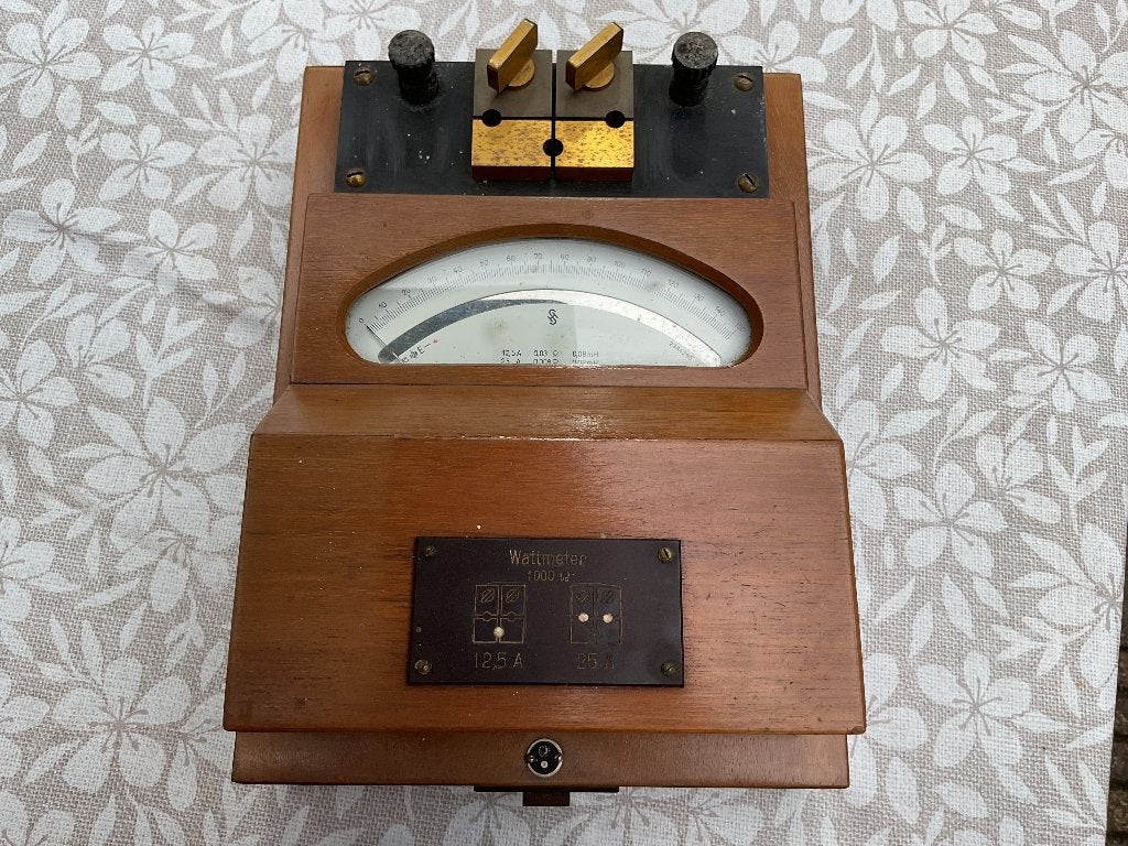 Oude wattmeter, Ophalen, Gebruikt