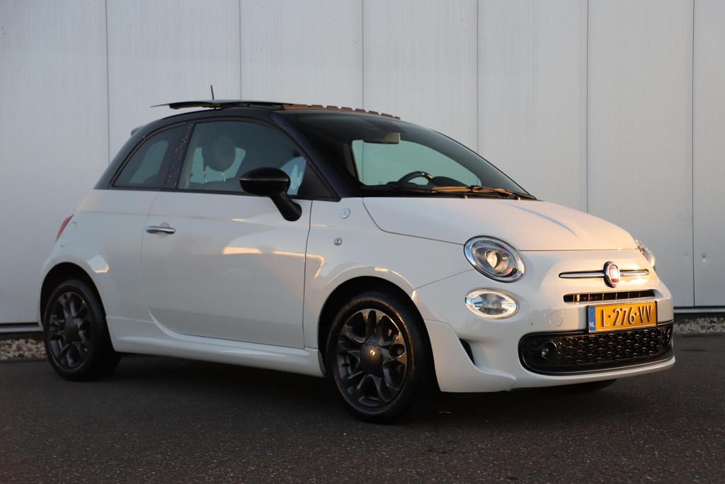 Fiat 500 1.0 Hybrid Hey Google Schuifdak 15 inch LMV Half Le, Auto's, Fiat, Voorwielaandrijving, Stof, Euro 6, Met garantie (alle)
