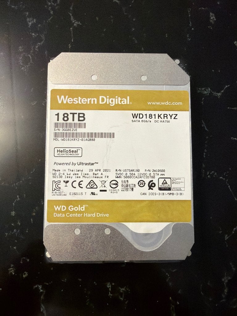 Western Digital 18TB Hardeschijf, Computers en Software, Harde schijven, Intern, Nieuw, Ophalen of Verzenden, Desktop