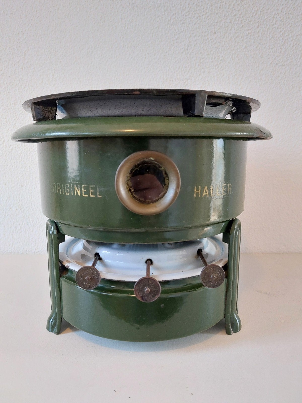 3 Pits Original Haller Petroleumstel., Antiek en Kunst, Ophalen