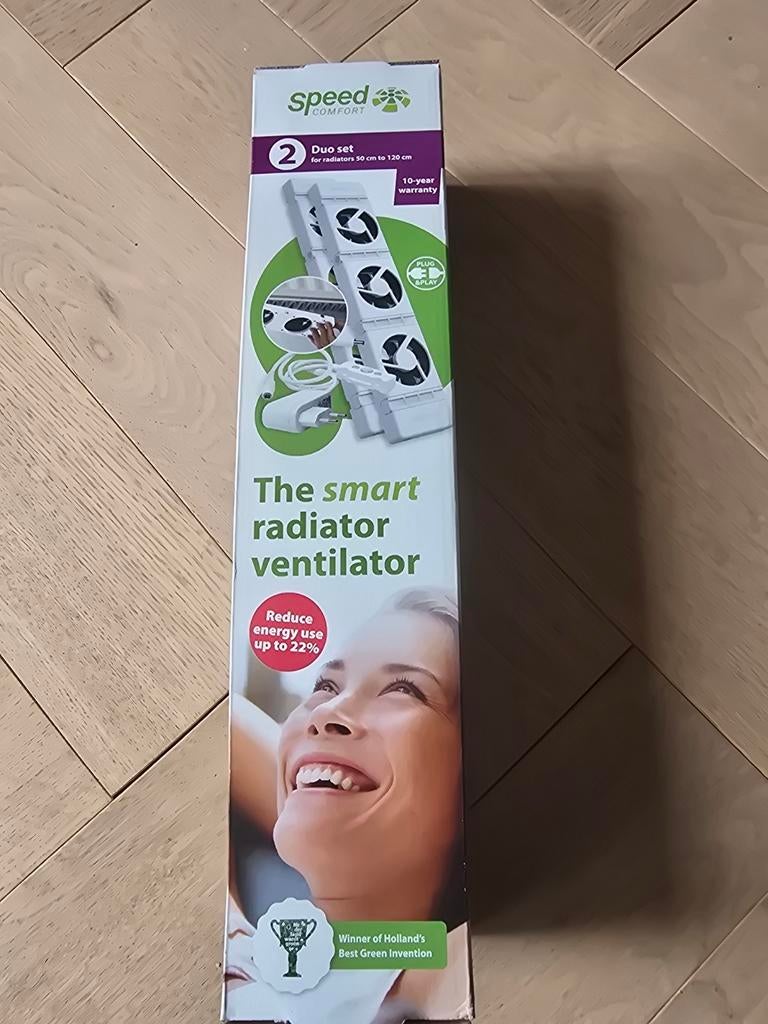 SpeedComfort Radiatorventilator Duo Set - Energiebesparend, Doe-het-zelf en Verbouw, Verwarming en Radiatoren, Nieuw, Radiator