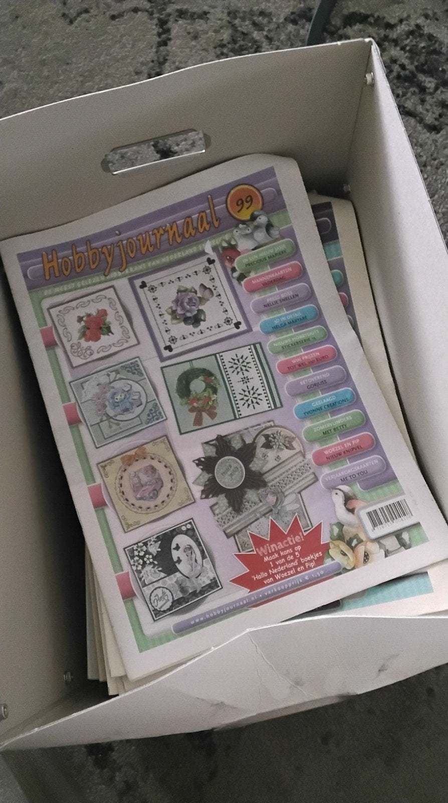 Hobbyjournaal - Diverse Knutselideeën en Patronen 1 t/m 100., Ophalen, Gebruikt, Meerkleurig, Papier of Karton