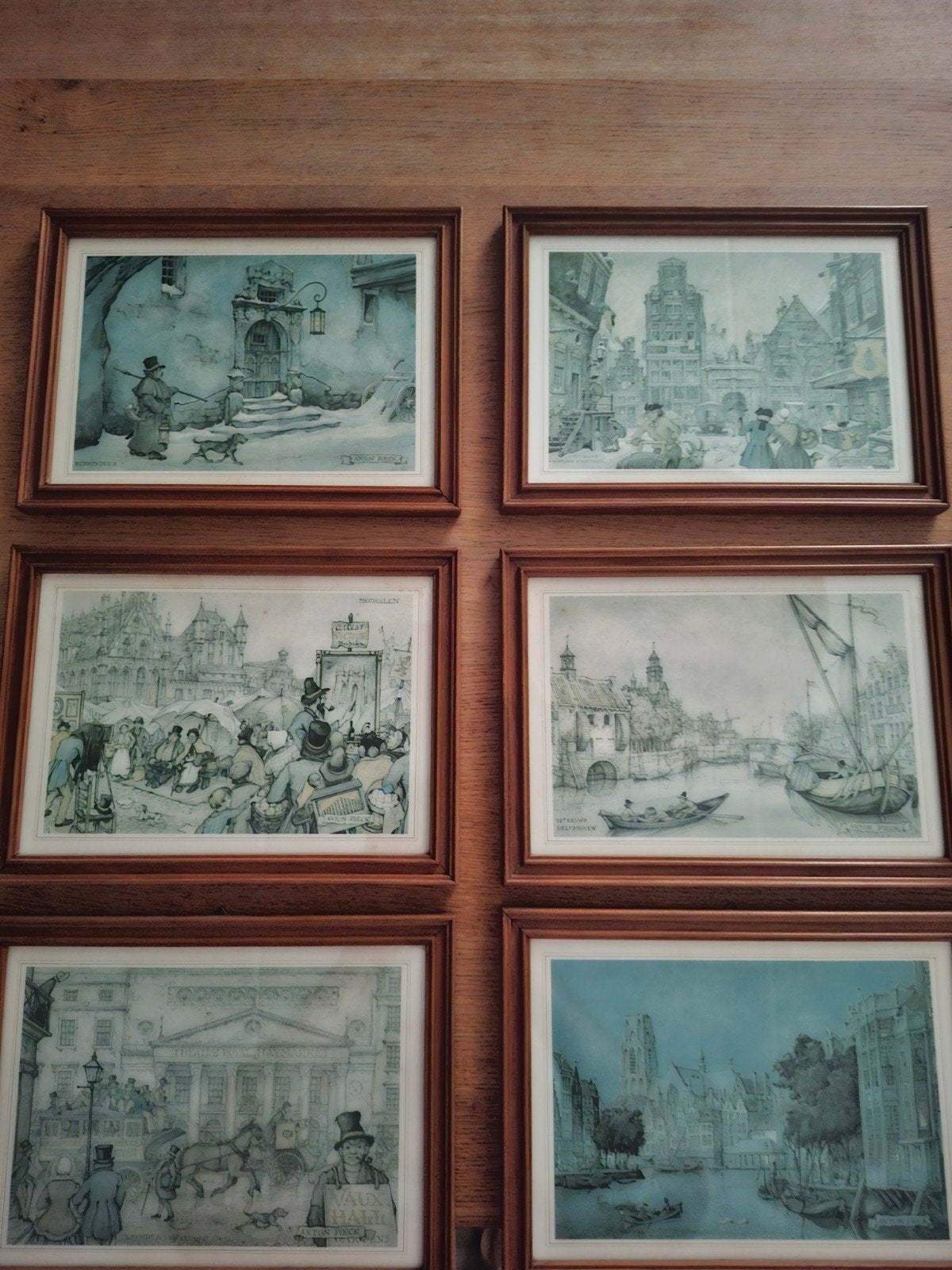 Anton Pieck schilderijtjes, Ophalen of Verzenden