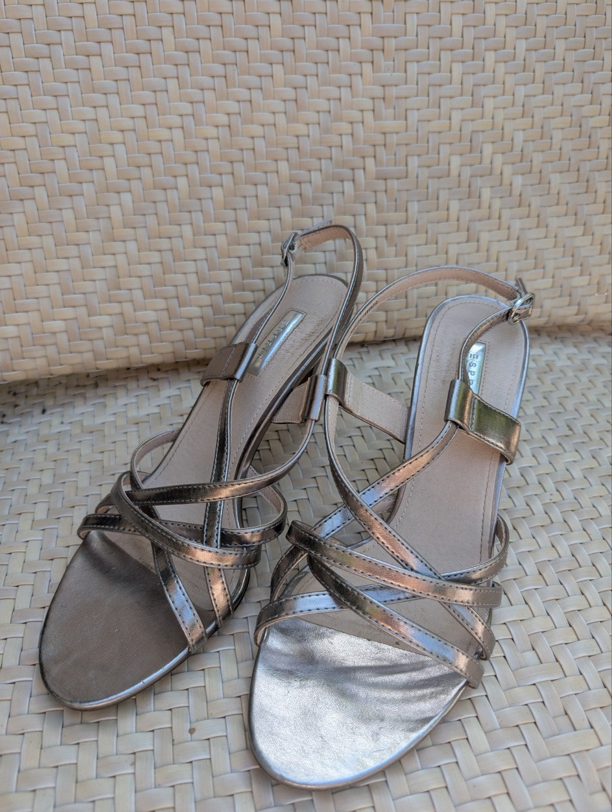 Esprit Sandalen hak - Maat 39, Kleding | Dames, Schoenen, Overige kleuren, Zo goed als nieuw, Esprit, Sandalen of Muiltjes