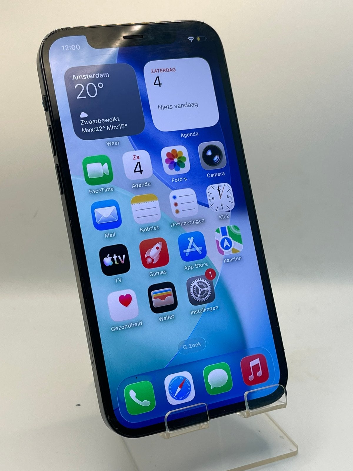 iPhone 12 Pro – Pacific Blue – 128 GB, Telecommunicatie, Mobiele telefoons | Apple iPhone, Zo goed als nieuw, 128 GB, Zonder abonnement