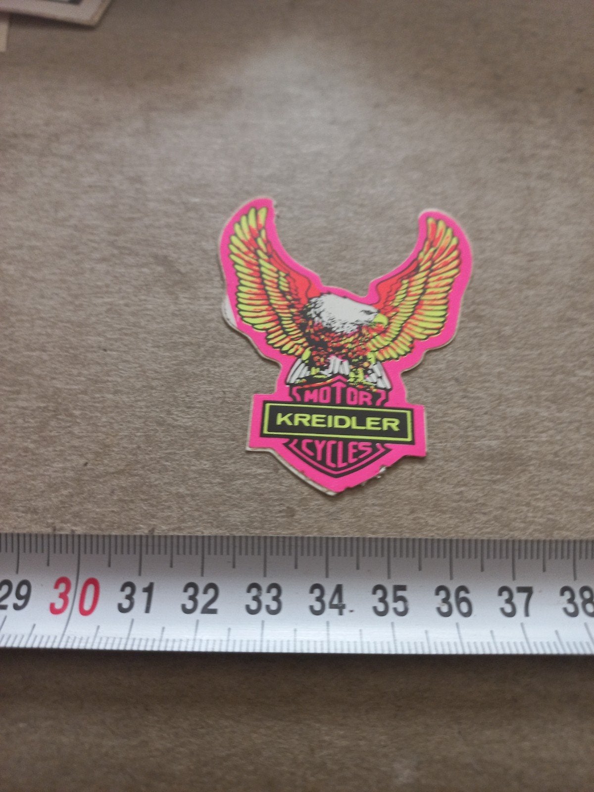 Vintage Kreidler Cycles Motor Sticker - Roze Adelaar, Ophalen of Verzenden