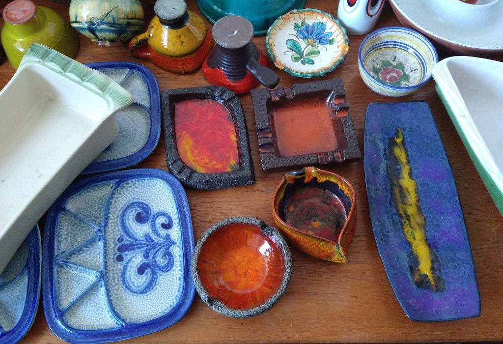 verzameling vintage retro keramiek aardewerk, Antiek en Kunst, Ophalen