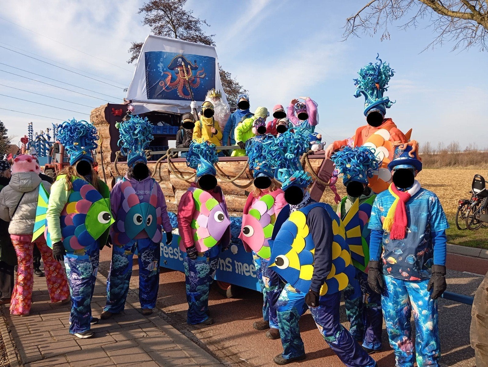 kostuum groep vissen/onderwater carnaval, Ophalen, Nieuw, Jongen of Meisje