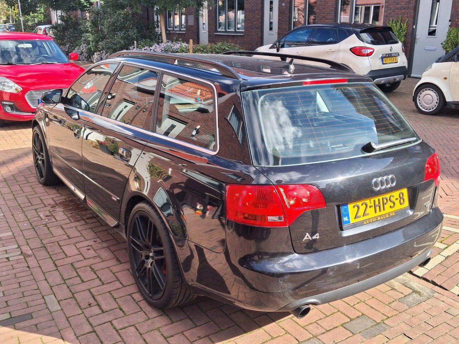 Audi A4 3.2 FSI V6 Avant Quat 188KW AUT 2005 Zwart, Auto's, Automaat, 1800 kg, A4, Zwart