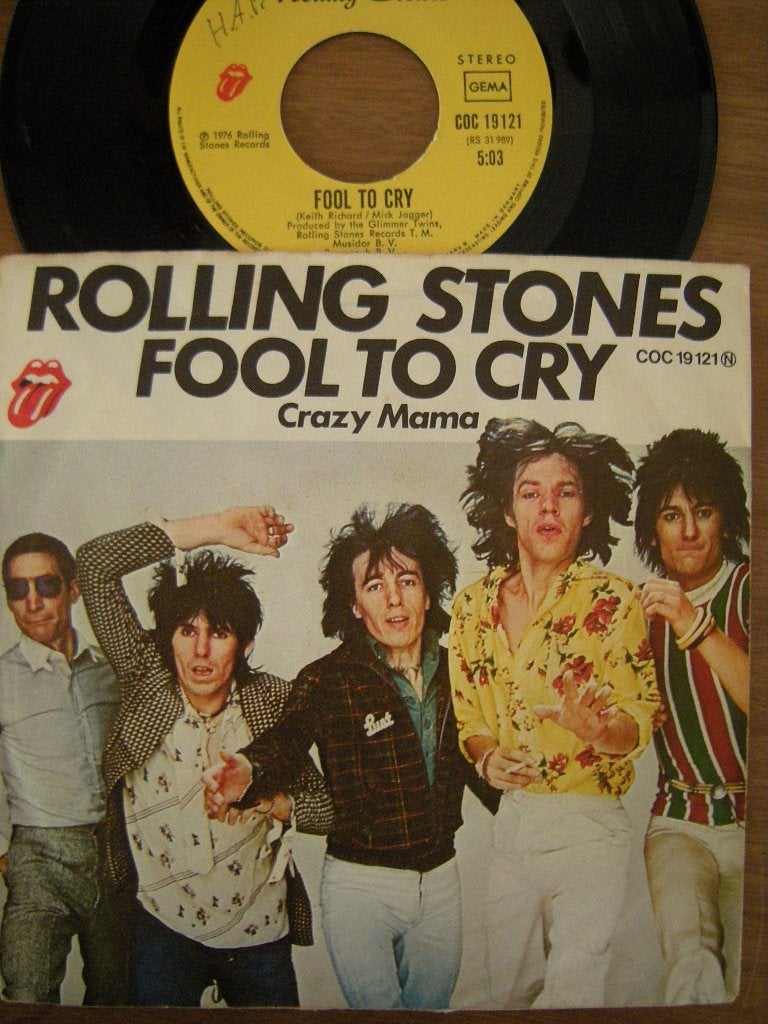 The Rolling Stones (Fool To Cry), Cd's en Dvd's, Vinyl Singles, Ophalen of Verzenden, Gebruikt, 7 inch, Pop