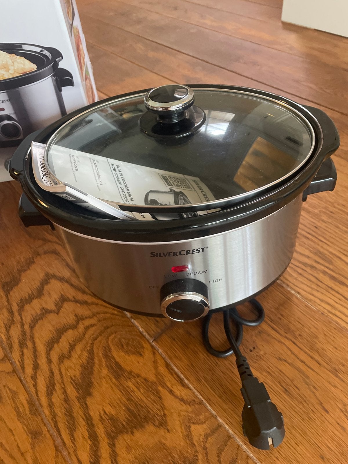 SilverCrest Slowcooker SSC 200 D1 - nieuw in doos, Ophalen of Verzenden, Zo goed als nieuw
