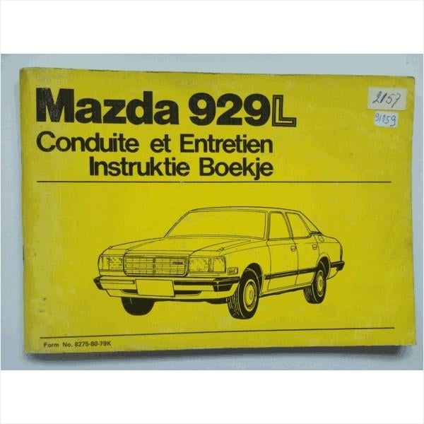 Mazda 929 Instructieboekje 1979 #1 Nederlands Frans, Ophalen of Verzenden