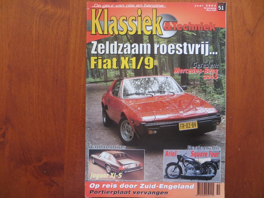 Klassiek & Techniek 51 Fiat X1/9, Jaguar XJ-S, MB 220 S 1959, Ophalen of Verzenden, Nieuw, Mercedes