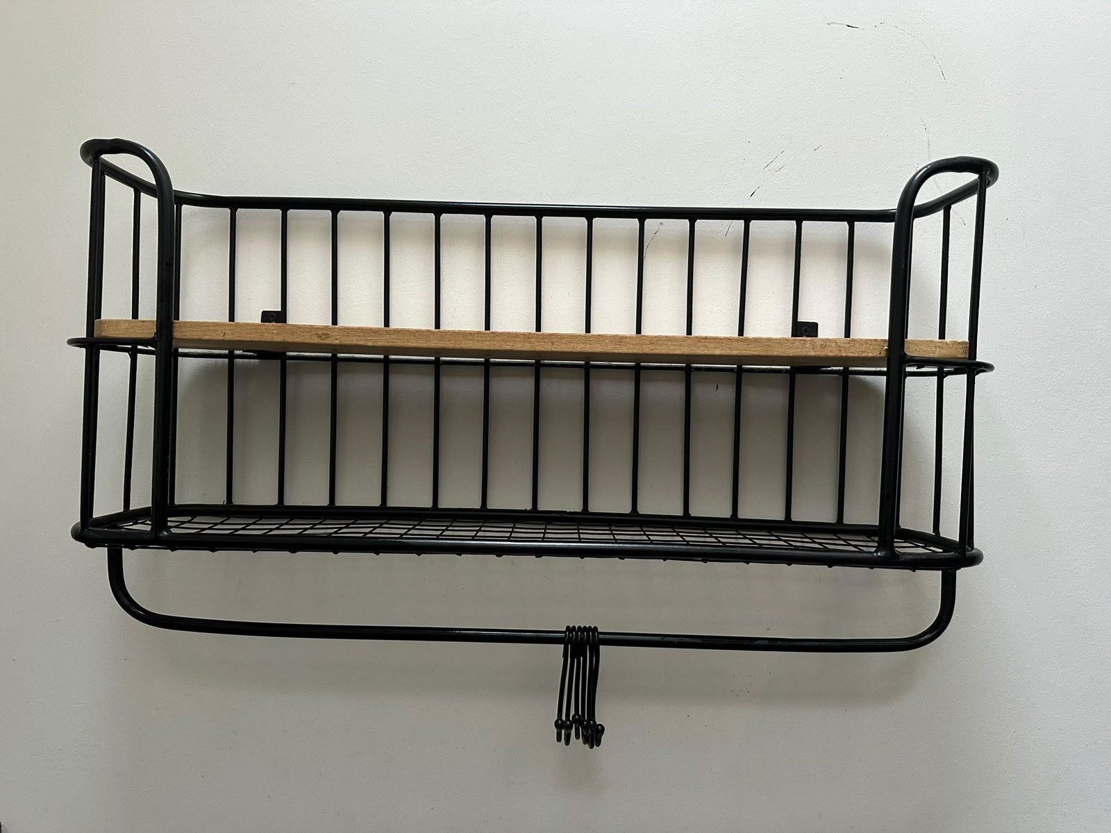 Bakkersrek wandrek mango hout industrieel 81x45x20, Ophalen of Verzenden, Gebruikt