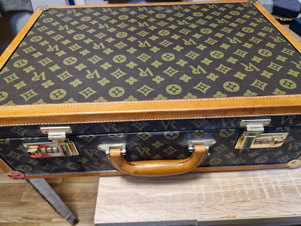Louis Vuitton Kofer - Vintage Reiskoffer 49x33x15 cm, Ophalen, Overige materialen, Gebruikt, Slot