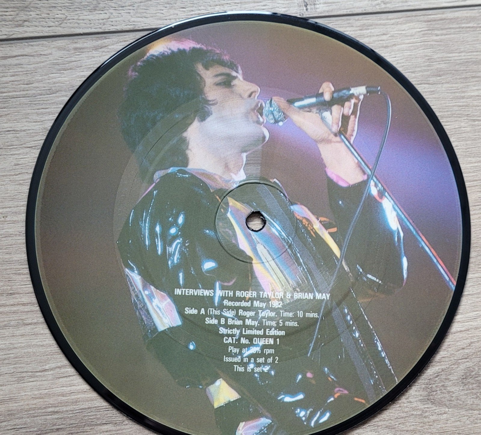 Queen interview vinyl 7", Ophalen of Verzenden, Zo goed als nieuw, Overige formaten, Poprock