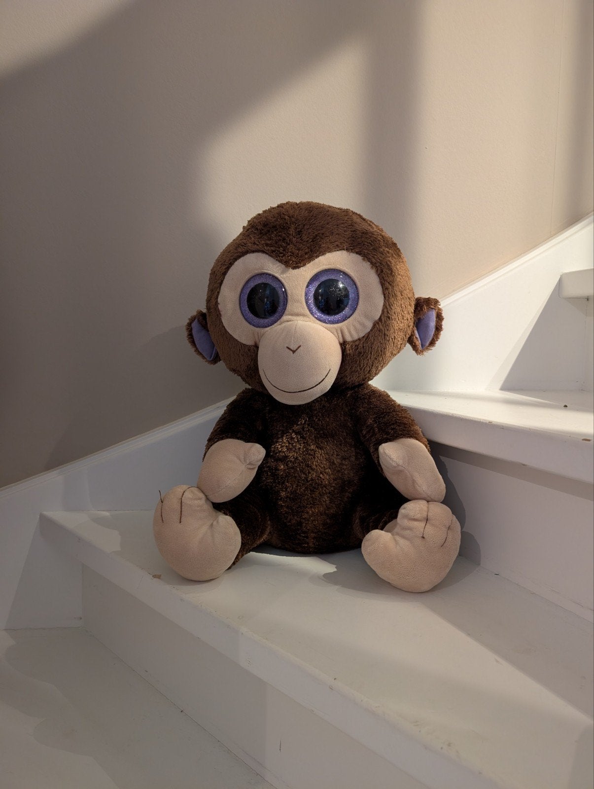 Ty Beanie Boo Coconut Aap Knuffel - Zo goed als nieuw, Overige karakters, Ophalen of Verzenden, Middelgroot (20 tot 80 cm), Bruin