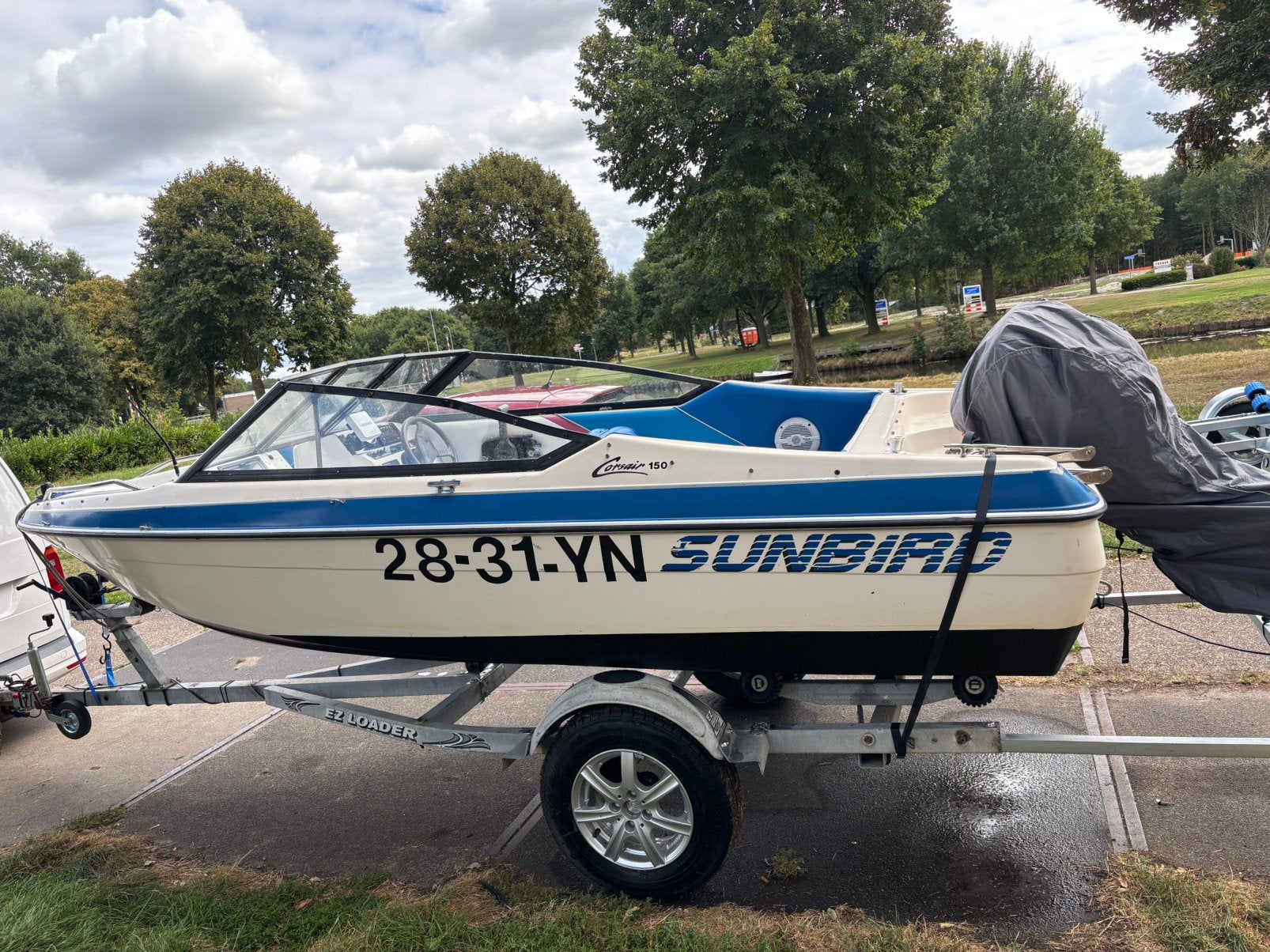 Sunbird corsair 150, Ophalen, Zo goed als nieuw, Buitenboordmotor