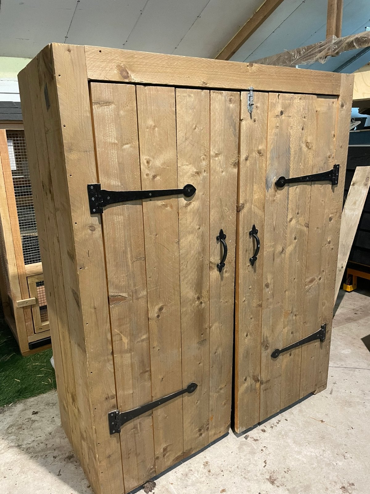 Kast van steigerhout opbergkast, Tuin en Terras, Ophalen of Verzenden, Zo goed als nieuw, Hout, Overige typen