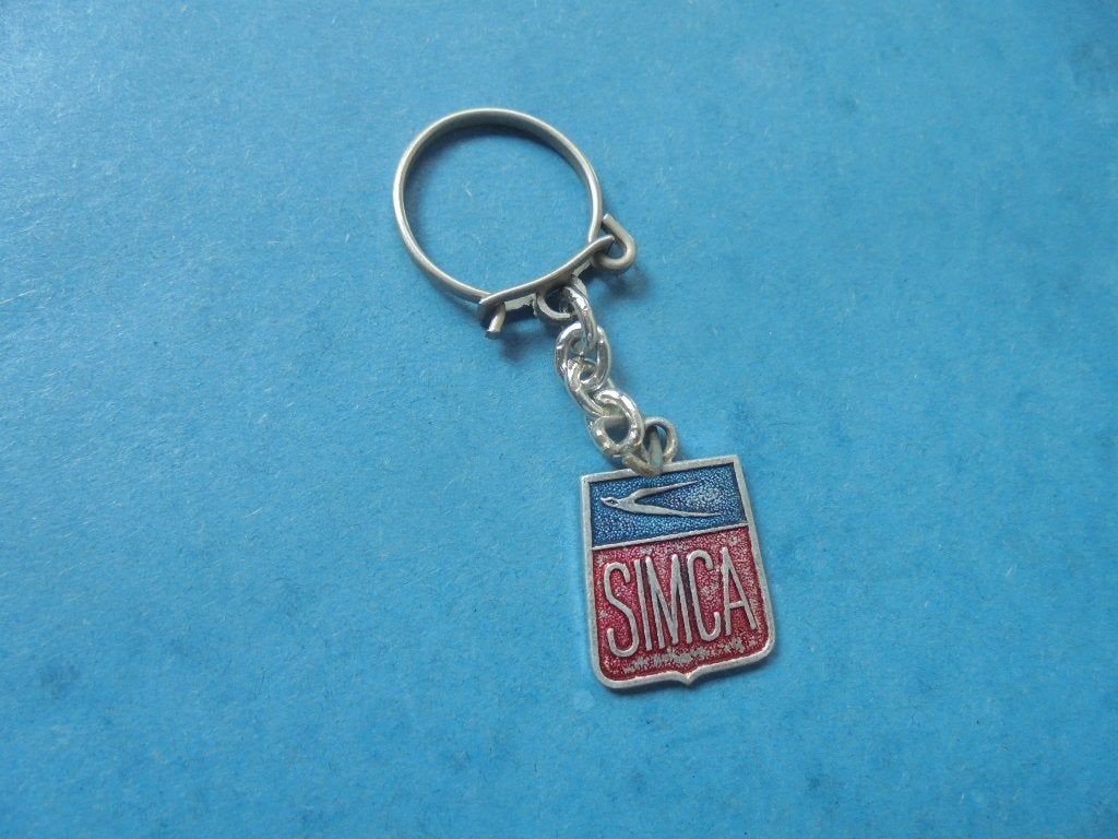 Oude sleutelhanger automerk SIMCA, Ophalen of Verzenden, Zo goed als nieuw, Transport