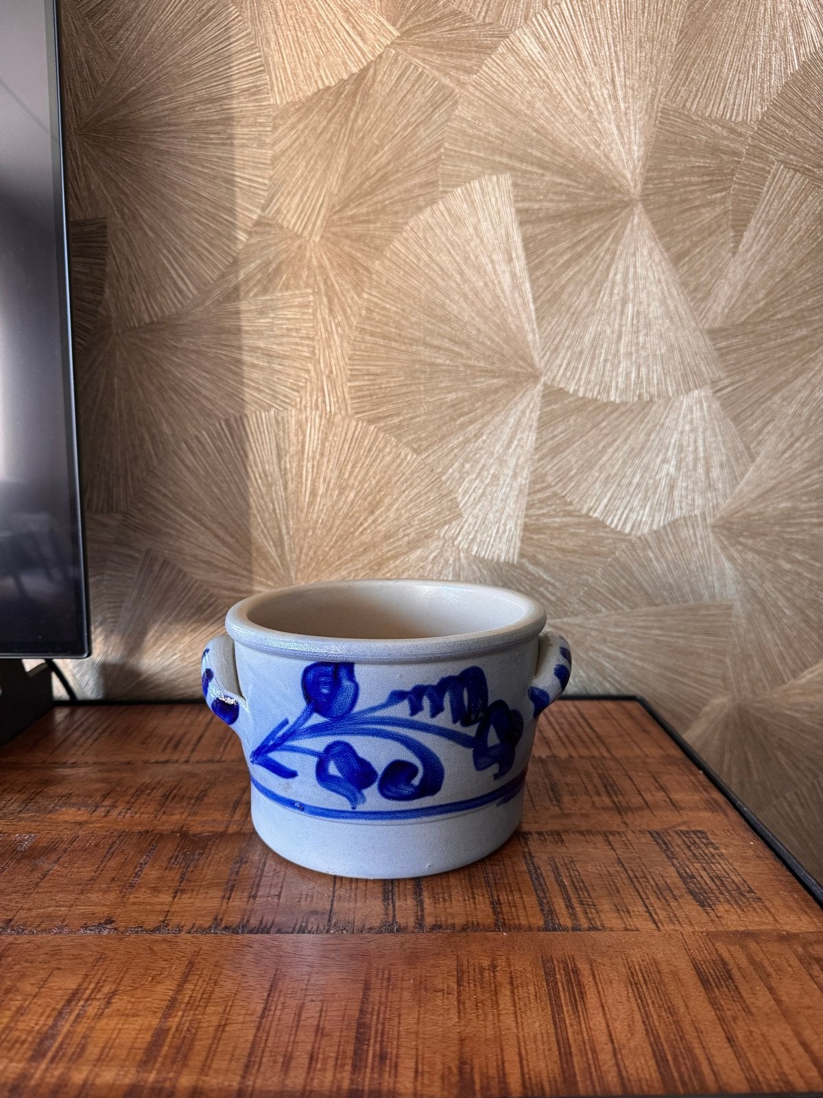 Oude Keulse pot met blauw decor, Antiek en Kunst, Ophalen of Verzenden
