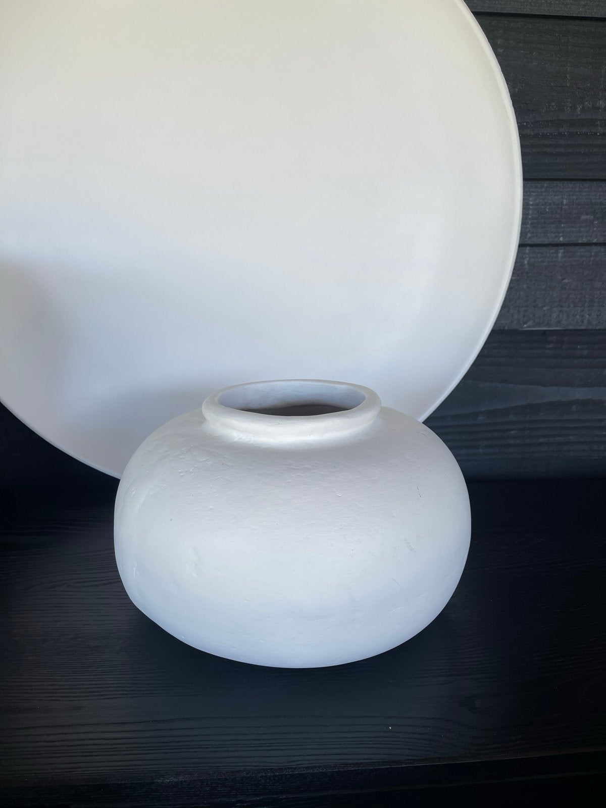 Boet Stijl pot, Huis en Inrichting, Woonaccessoires | Vazen, Wit, Nieuw, Ophalen of Verzenden, Steen/keramiek