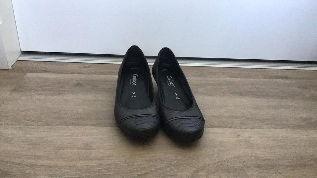 Gabor schoenen,mt 37,5, wijdte G, grijze ballerina’s,hakje, Schoenen met lage hakken, Ophalen of Verzenden, Zo goed als nieuw