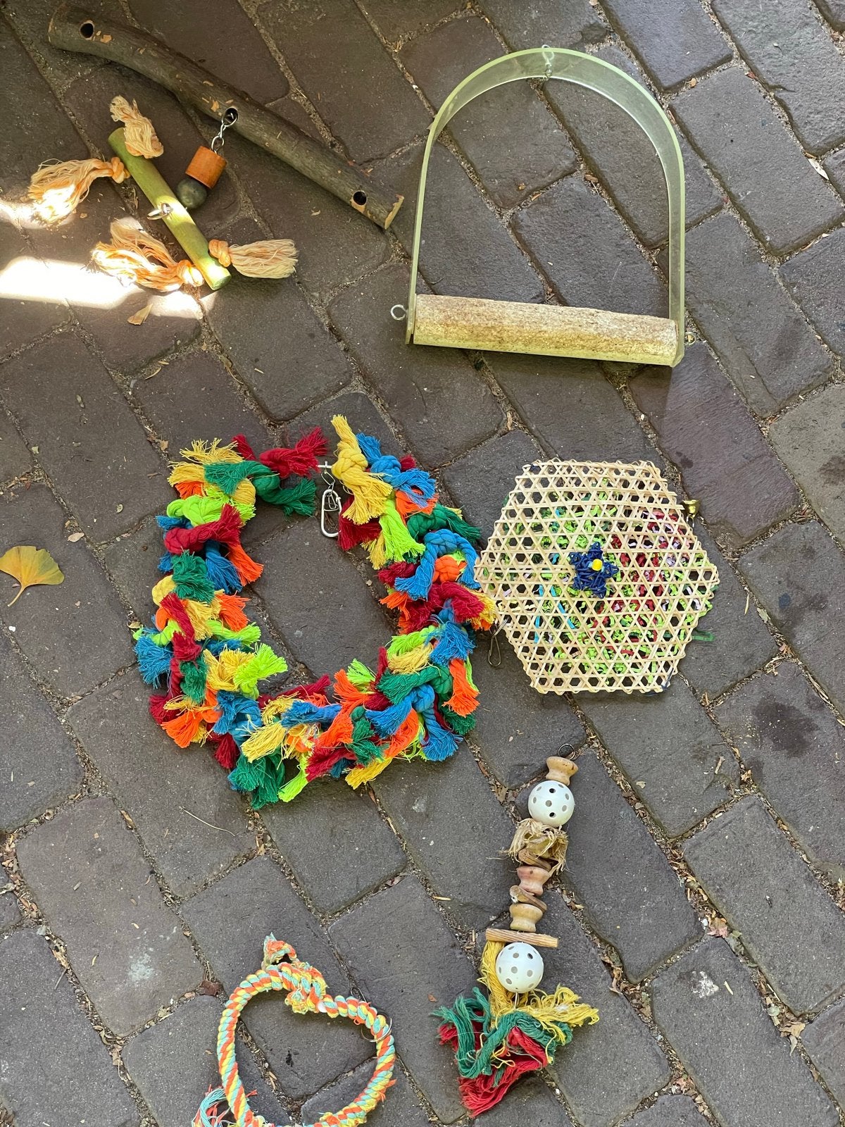 Diverse vogel speeltjes, Ophalen, Gebruikt, Kooi-accessoires