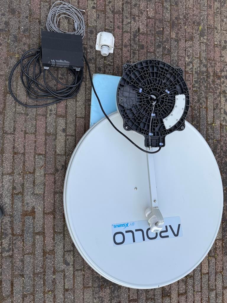 Automatische schotelantenne met Apollo ontvanger, Ophalen of Verzenden, Gebruikt