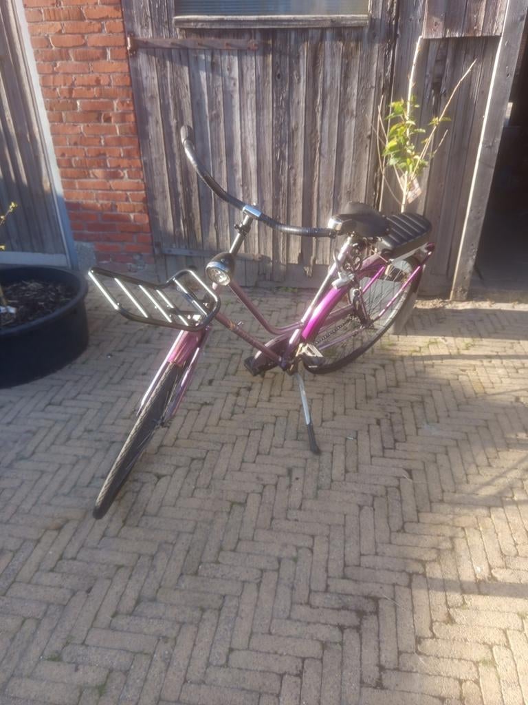 Fiets, Fietsen en Brommers, Fietsen | Dames | Damesfietsen, Terugtraprem, Ophalen, Overige merken, 53 tot 56 cm