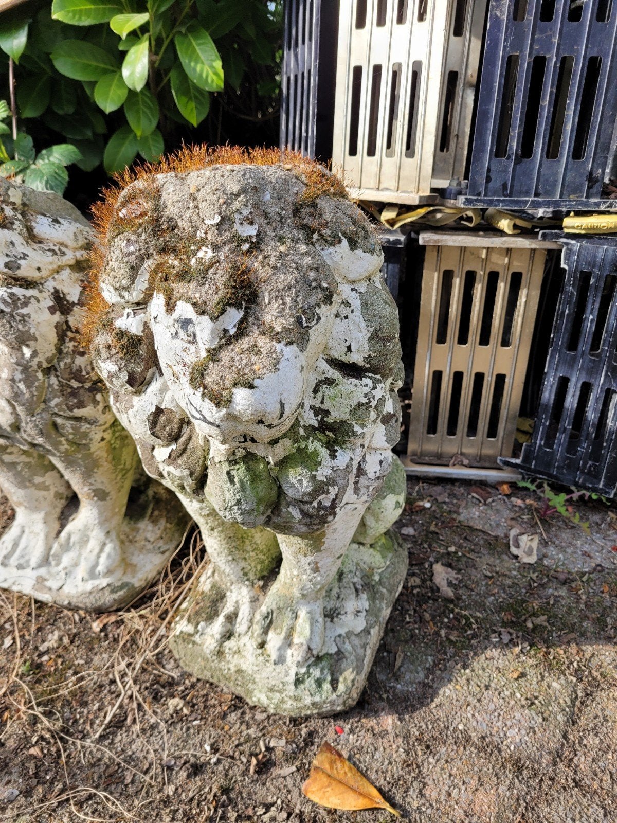 Vintage tuinbeelden, Tuin en Terras, Tuinbeelden, Ophalen of Verzenden, Gebruikt, Hout, Overige typen