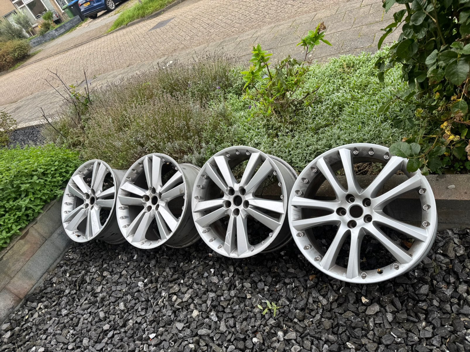 Originele 20 inch Jaguar XK X150 Senta velgen breedset 5x108, Ophalen, 20 inch, Velg(en)